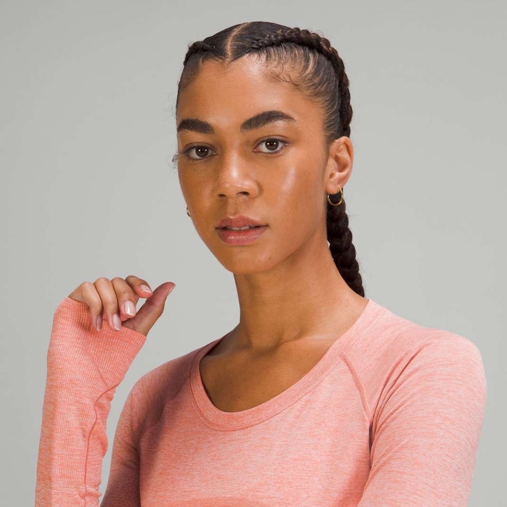 Lululemon Swiftly Tech Long Sleeve 2.0- Rare Savannah Pink- Size 4